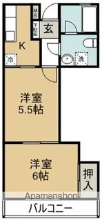 エステートアサダ【207号室】の間取り