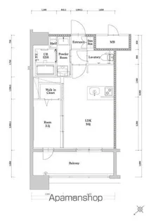 エンクレスト博多駅南GRACE【10階】の間取り