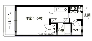 オーガスト【203号室】の間取り