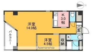 HABIT 南棟【2階】の間取り