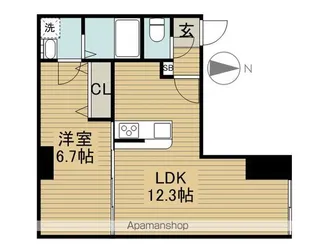 ロゼットII【1階】の間取り