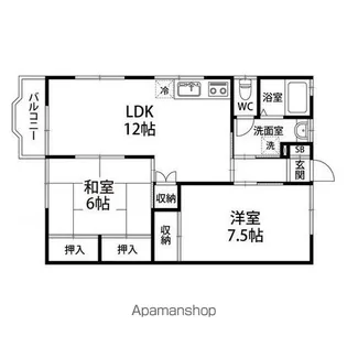 コーポトマト3【105号室】の間取り