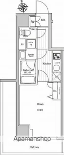 東京都新宿区大久保1丁目【マンション】の間取り