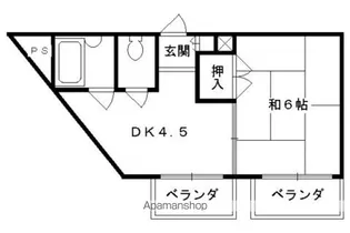 伏見ガーデンヒルズ【408号室】の間取り