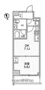ALTERNA浅草【10階】の間取り