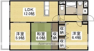 エスペランス【3階】の間取り