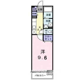 クレアシオン【203号室】の間取り