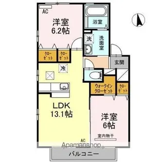 グラン・ノーブル【1階】の間取り