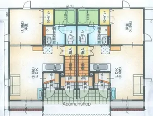 アヴニール本宮Ⅲ【202号室】の間取り