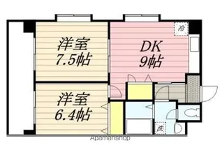 福岡県福岡市博多区住吉3丁目【マンション】の間取り