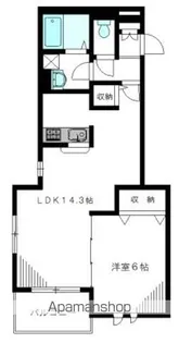 CASA ROSA(カサローザ)【3階】の間取り