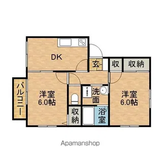 ドリームハイツ【2階】の間取り