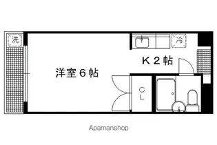 サンライズヒガシラ【310号室】の間取り