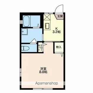 サンマルコ吉澤CD【C102号室】の間取り