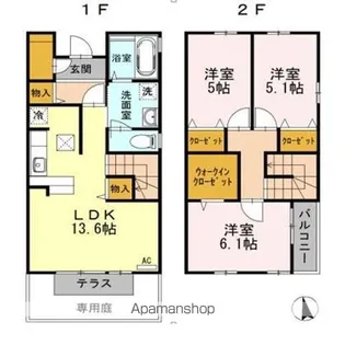 JADE【A号室】の間取り