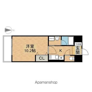 ヒルズ新栄2号館【8階】の間取り