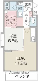 グリーンヒルタカハシⅢ【203号室】の間取り