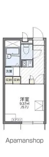レオパレスブリスクコート【104号室】の間取り