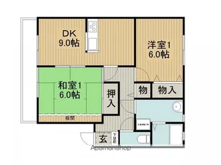 パストラーレ高島C棟【C201号室】の間取り