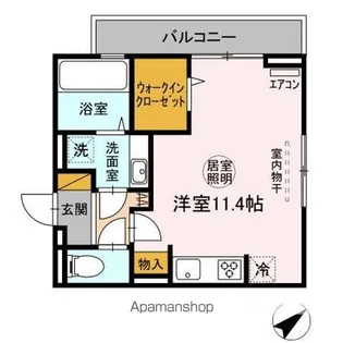 イフィセント港南台【2階】の間取り