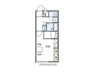 レオパレスアドゥル【206号室】の間取り