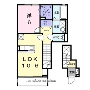 メゾン ド グリシーヌ【2階】の間取り