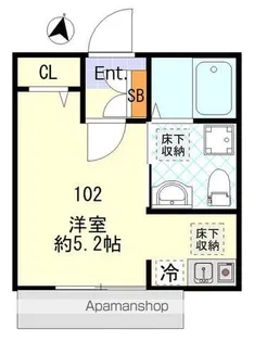 三ツ沢ルーエンハイム【1階】の間取り