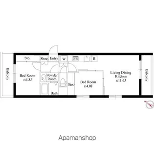 レガーロ田園調布【4階】の間取り