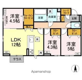 DーROOMおゆみ野中央2丁目【1階】の間取り
