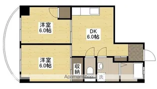 第3間ビル【3階】の間取り