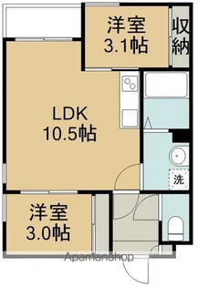 REGALEST ARBRE宮城野【1階】の間取り