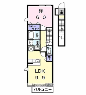カーサ・セレノ【2階】の間取り