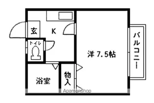 トワイライト青葉【102号室】の間取り