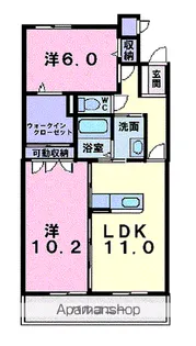 セントラルタウン【6階】の間取り