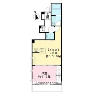 シャルム・クレール阿佐ヶ谷【1階】の間取り