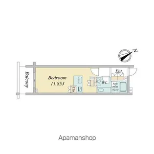 ニューシティアパートメンツ戸越【202号室】の間取り