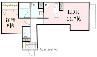 REVEUR仙台錦町【206号室】の間取り