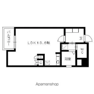 ベルメゾン姪浜【4階】の間取り