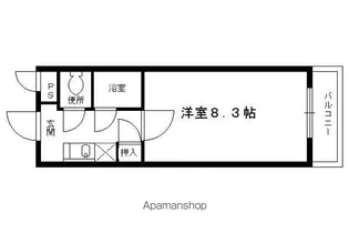 カントリーベア【205号室】の間取り