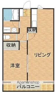 ベルリード立野【1階】の間取り