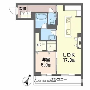 EcrageTakasu【2階】の間取り