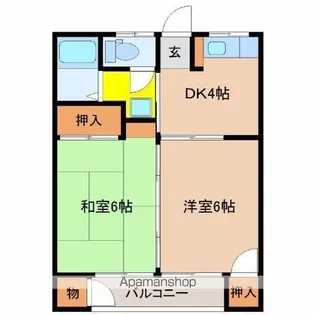 クインテットⅠ【301号室】の間取り