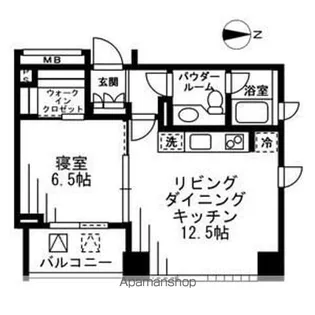プライムアーバン四谷外苑東【13階】の間取り
