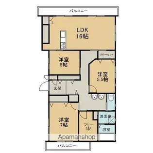 プラスビル【3階】の間取り
