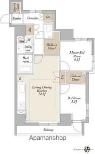 KDXレジデンス三鷹【7階】の間取り