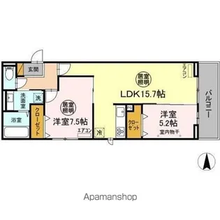 FERRO PALAZZO B棟【3階】の間取り