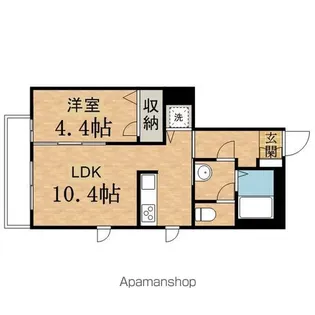 シャンボール【101号室】の間取り