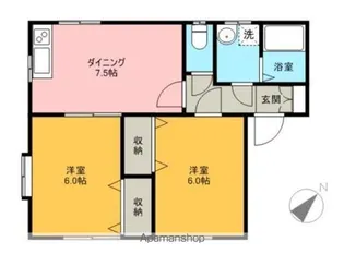 グリーンハイツ(蔵持)【1階】の間取り