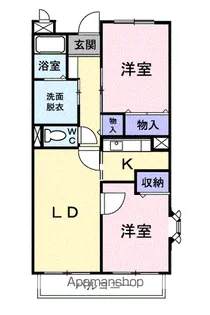 ヴィザージュ【3階】の間取り