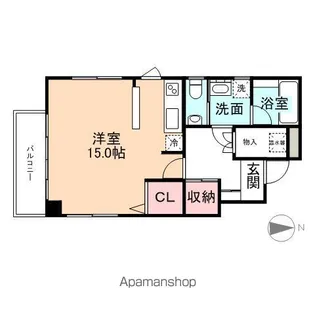 ル・プチシェヌー【3階】の間取り